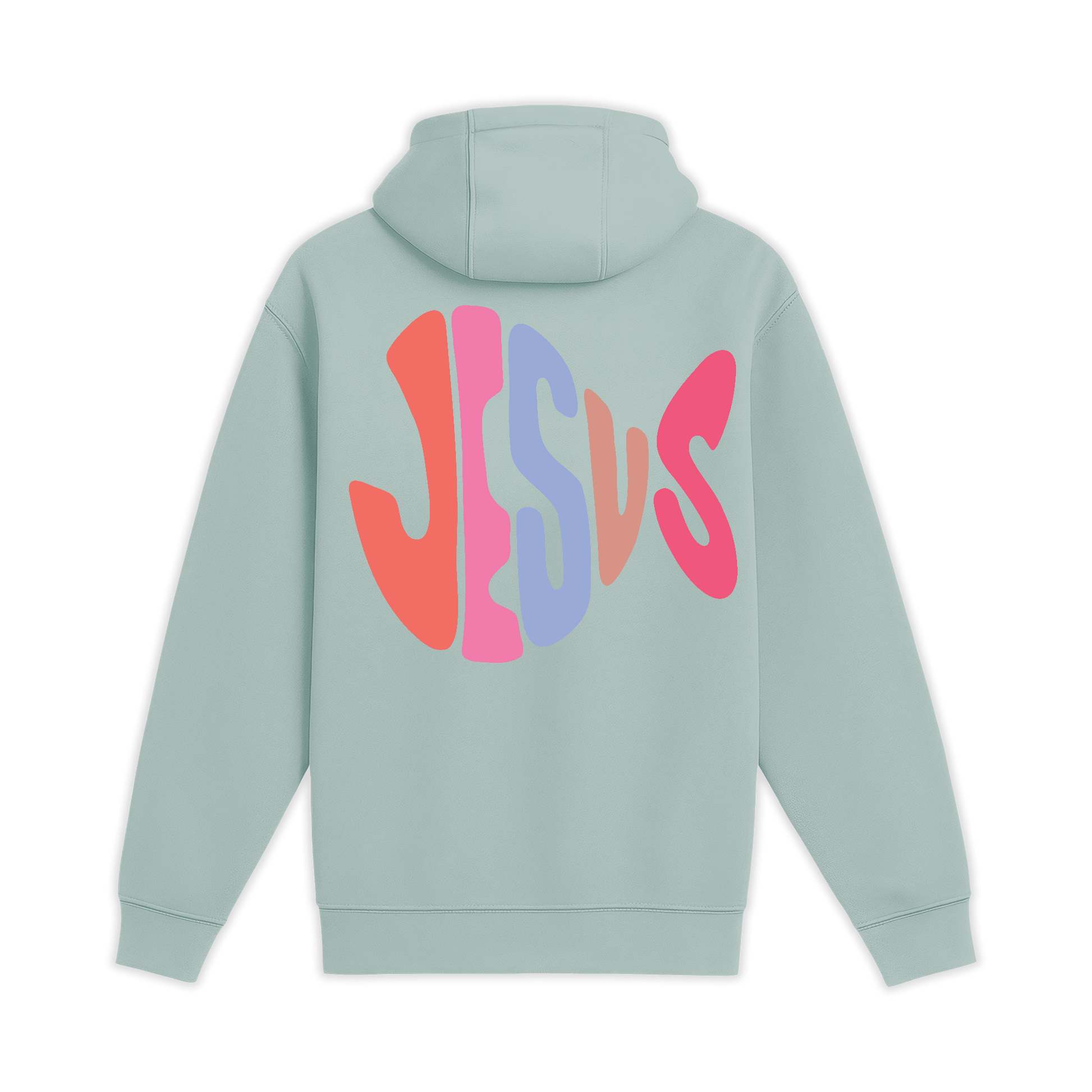 Unisex Medium Green Pullover Hooded Sweatshirt