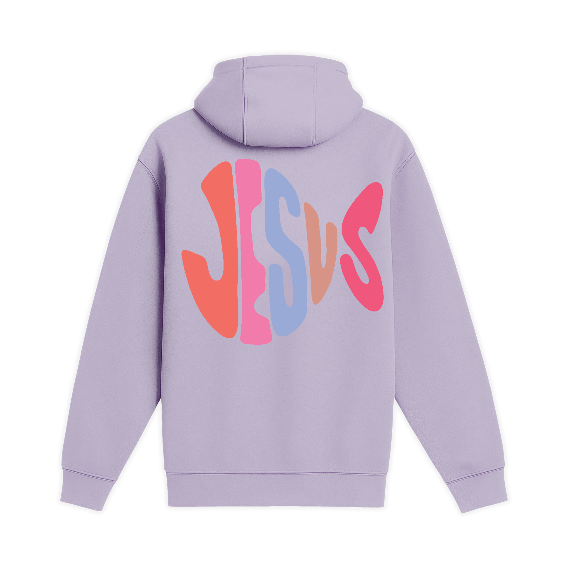 Unisex Medium Lilac Pullover Hooded Sweatshirt