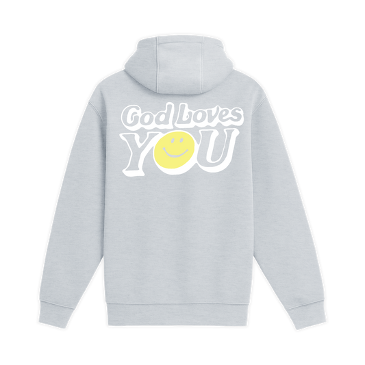 Unisex Medium Heather Gray Pullover Hooded Sweatshirt