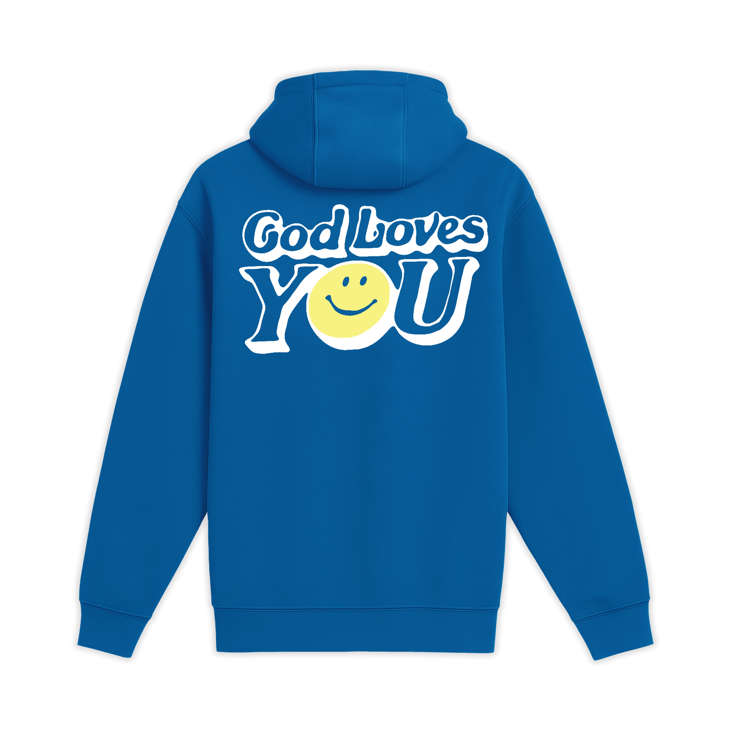 Unisex Medium True Royal Pullover Hooded Sweatshirt