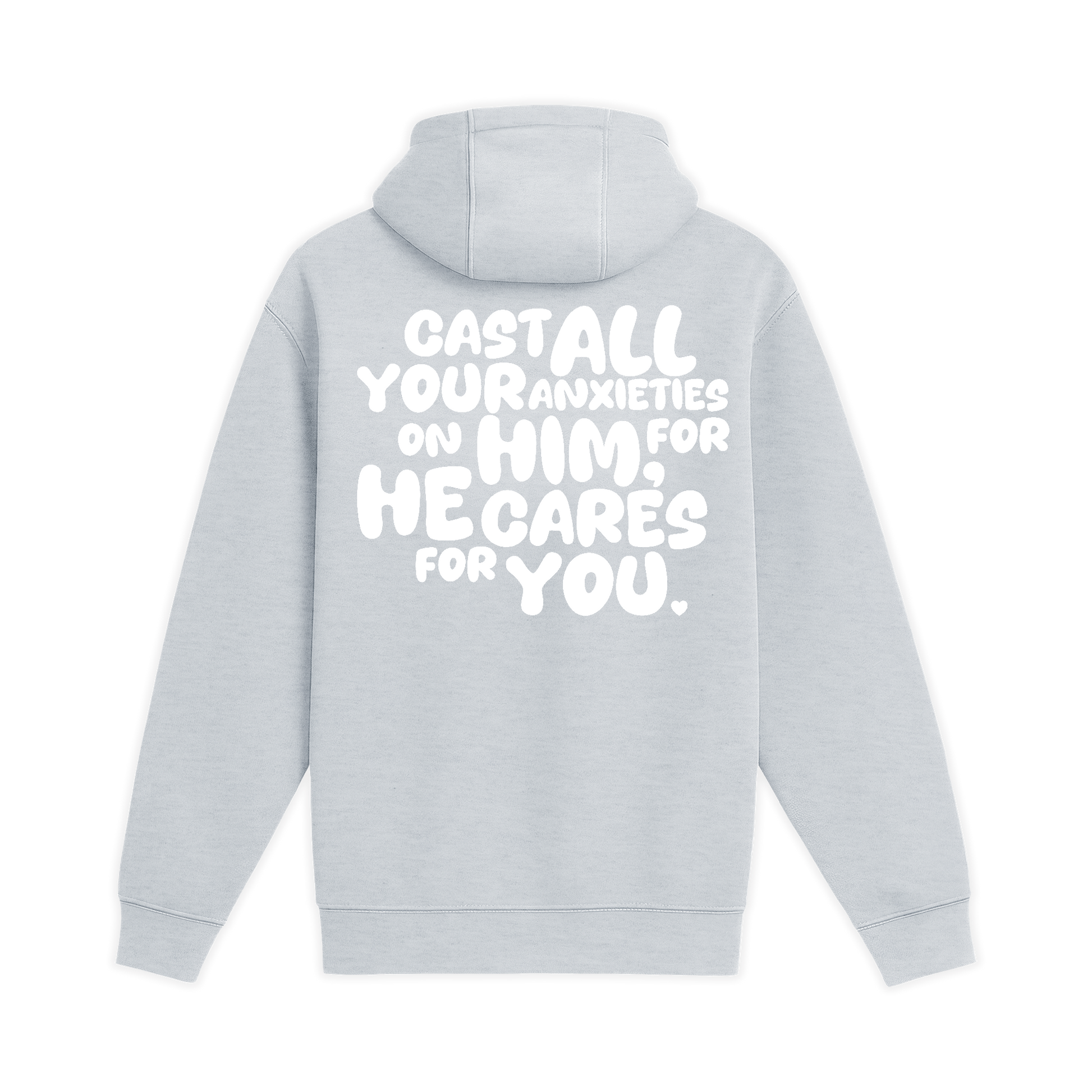 Unisex Medium Heather Gray Pullover Hooded Sweatshirt