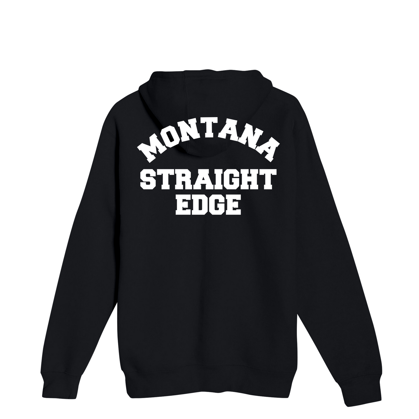 Unisex Medium Black Pullover Hooded Sweatshirt