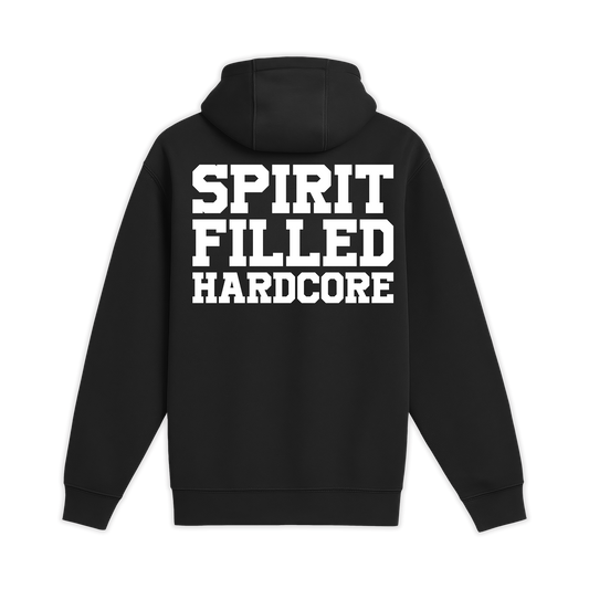 Unisex Medium Black Pullover Hooded Sweatshirt